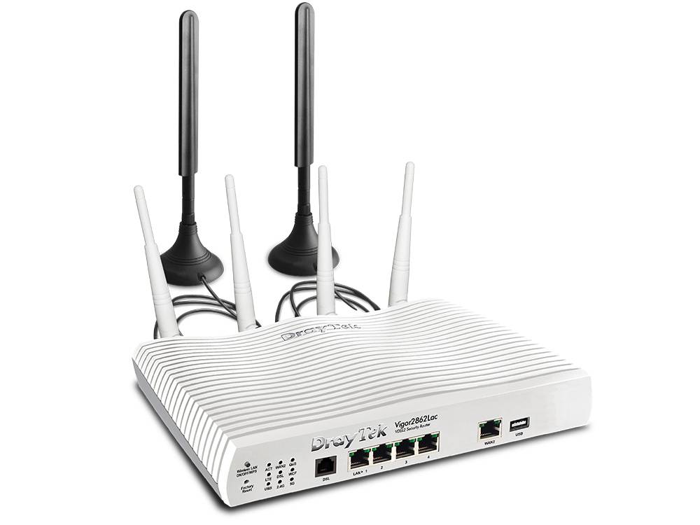 Draytek Vigor 2862Lac 4G Lte Vdsl2 Modem Firewall Annex A draytek kopen in de aanbieding