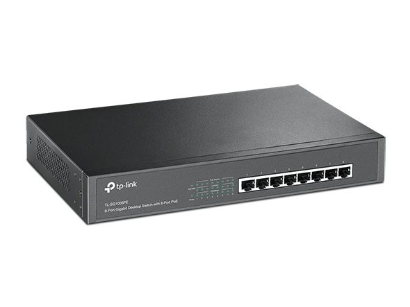 Tplink Tp Link Tl Sg1008Pe Unmanaged 8 Port Gigabit Desktoprackmount tplink kopen in de aanbieding