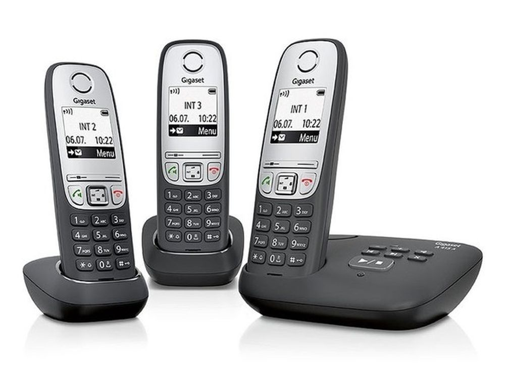 Gigaset A415A Trio Black Silver gigaset kopen in de aanbieding