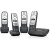 Gigaset A415A Quattro, Black / Silver
