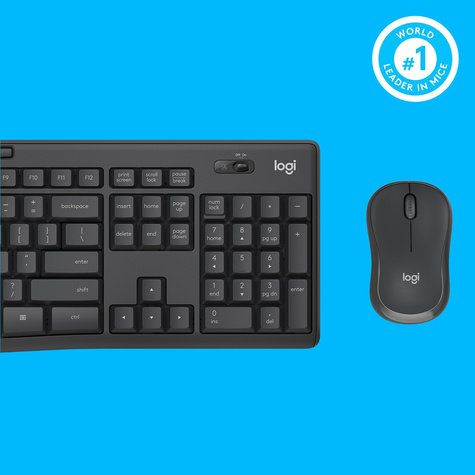 Logitech MK295 Wireless Silent Desktopset US Layout QWERTY