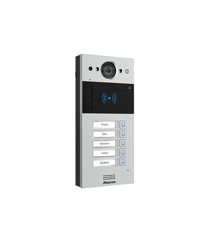 AKUVOX R20BX5 Intercom - 5 button incl. opbouw set