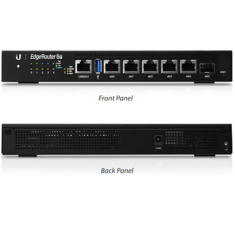 Ubiquiti EdgeRouter 6P 6-Port Gigabit Router with 1 SFP Port