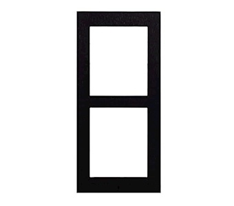 2N 2N Opbouw installatie afdekframe  for 2 modules - black