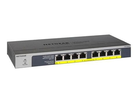 Netgear Netgear 8PT POE/POE+ GIGABIT UNMANAGED SWCH