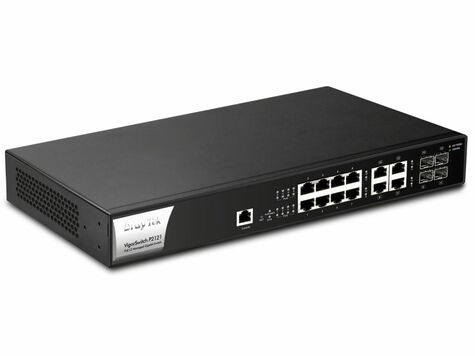 DrayTek DrayTek VigorSwitch P2100 10 poorts Gigabit switch 8 poorten Gigabit PoE+