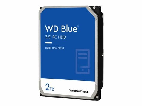 Western Digital WD Blue 8.9cm (3.5")  2TB SATA3 7200  256MB WD20EZBX intern bulk