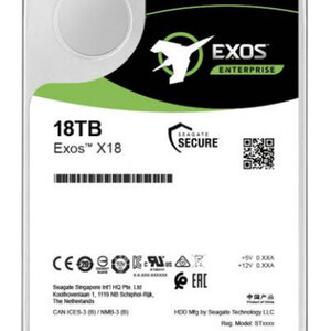 Seagate Seagate 18TB Exos X18 HDD 512E/4KN SAS (ST18000NM004J)