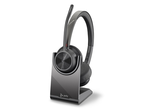 Poly BT Headset Voyager 4320 UC Stereo USB-C teams w/ Desk stand