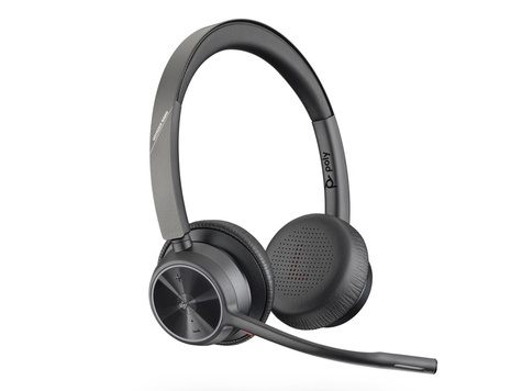 Poly BT Headset Voyager 4320 UC Stereo USB-C teams w/ Desk stand