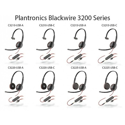 Poly Blackwire C3215 USB-A + 3.5mm