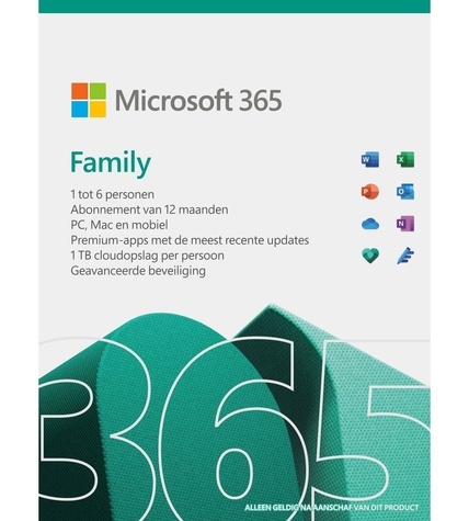 Microsoft Office 365 Family (voorheen 365 Home) - ESD