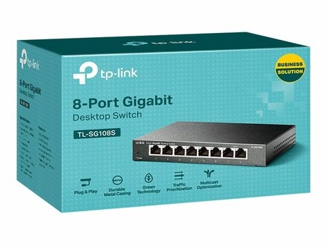 TP-Link 8Port 1Gb Metalen behuizing TL-SG108S