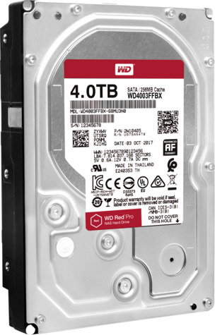 Western Digital WD 4TB SATA III 256MB RED Pro NAS HDD (WD4003FFBX)