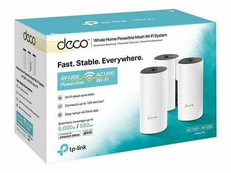 TP-Link Deco P9 2PSW 1200Mbps Gigabit set van 3