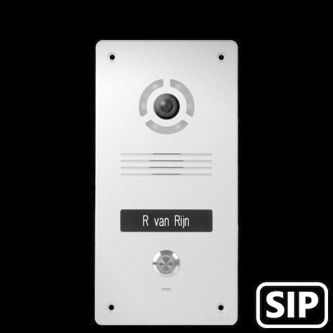 Robin SlimLine SIP, IP camera, Onyx Black 1 toets (inbouw)