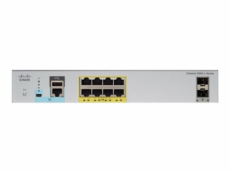 Cisco NWork Catalyst 2960-CX 8x 1Gb  2x 1Gb SFP uplink LAN Base