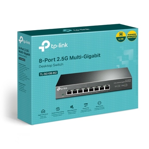 TP-Link 8Port 2,5Gb Metalen behuizing