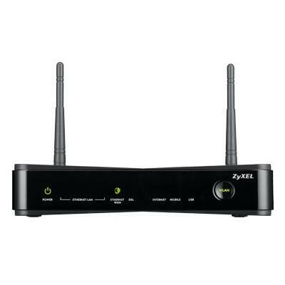 ZyXel VDSL2 /ADSL2+ Annex A VPN gateway, 4GE LAN, 2 USB 2.0, 802.11n, 20 IPsec VPN, VDS