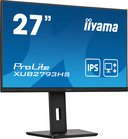 Iiyama 27i ETE IPS-panel 1920x1080 300 cd/m 15cm Height Adj. Stand Speakers HDMI DisplayPort 4ms