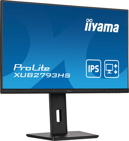 Iiyama 27i ETE IPS-panel 1920x1080 300 cd/m 15cm Height Adj. Stand Speakers HDMI DisplayPort 4ms
