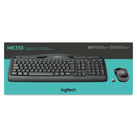 Logitech BE DT MK330 Zwart draadloos Retail