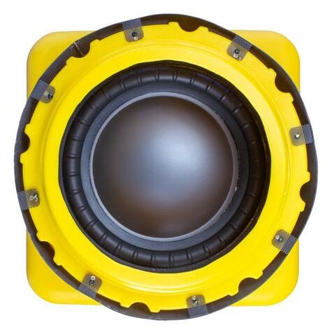 Soundvision TruAudio ST-10PRO SubTerrain Pro underground subwoofer, 10 inch Driver, 4 ohm, 250 watts, yellow.