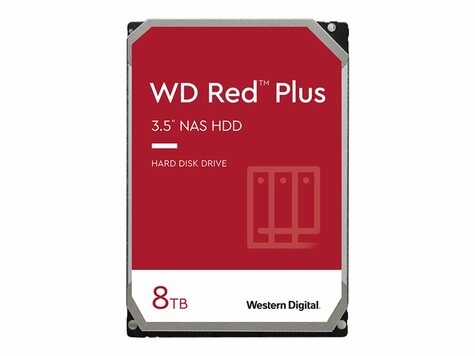 Western Digital WD 8TB SATA III 128MB RED Plus NAS HDD (WD80EFZZ)