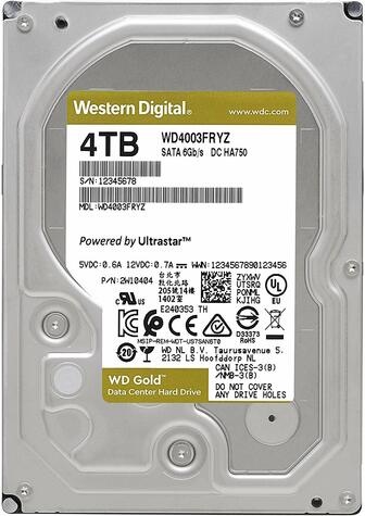 Western Digital WD 4TB Gold SATAIII 256MB 7200RPM