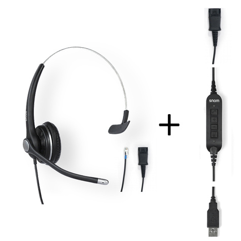 Snom A100M Mono Headset for USB / Deskphone