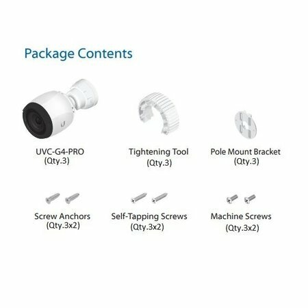 Ubiquiti UniFi Protect G4-PRO Camera 3-pack
