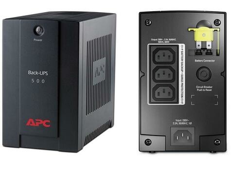 APC Back-UPS 500VA Noodstroomvoeding 3x C13