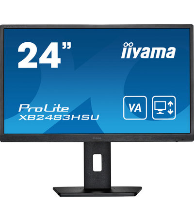 Iiyama 24i VA-panel 1920x1080 4ms 15cm Height Adj. Stand Pivot 250cd/m HDMI DisplayPort USB-HUB Speakers (23 8iVIS)