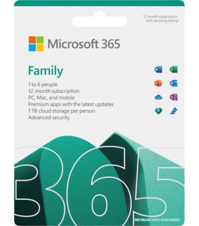 Microsoft Office 365 Family (voorheen 365 Home) - ESD-a