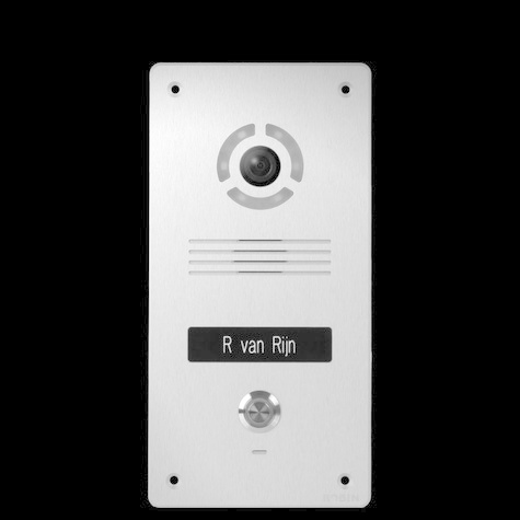 Robin Robin SlimLine SIP, IP camera, Silver 1 toets (inbouw)