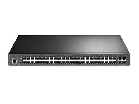 TP-Link Omada JetStream 52-Port Gigabit and 4-Port 10GE SFP+ L2+ Managed Switch with 48-Port PoE+