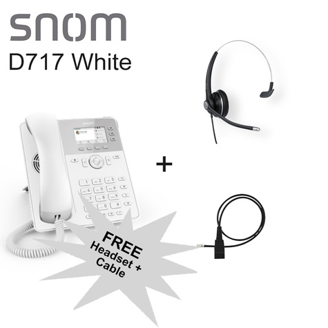 Snom Bundle with Snom D717 + A100M + Cable