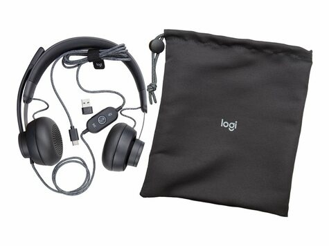 Logitech Headset Zone Wired MS Teams graphite