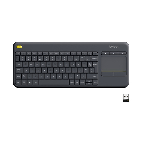 Logitech Logitech KB K400 Touch Plus Zwart draadloos Retail QWERTY