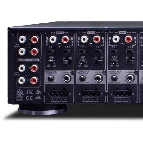 Soundvision D16 - 16 Channel, 8 zone class D amplifier. 75 w/ch all channels driven.