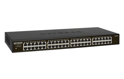 Netgear 48PT GIGE UNMANAGED RACKMOUNT SWITCH