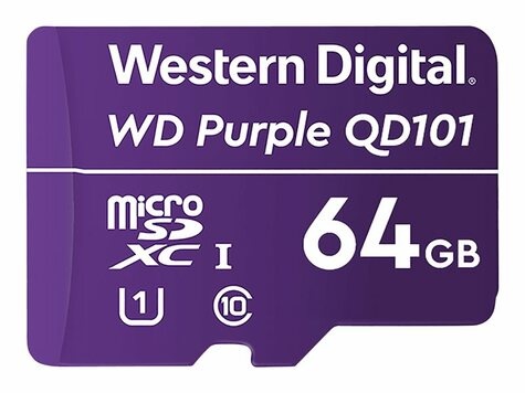 Western Digital 64GB Western Digital Purple Surveillance microSDXC