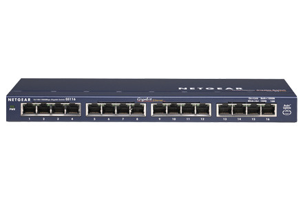 Netgear 16-Port Gigabit Switch (desktop)