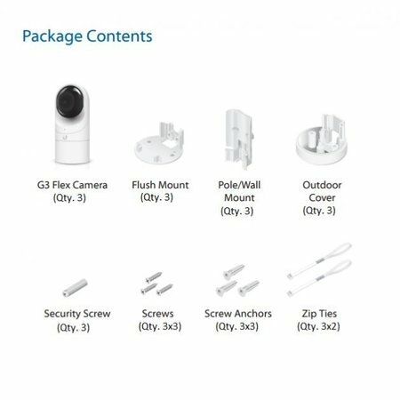 Ubiquiti UniFi Video G3-FLEX Camera 3-pack