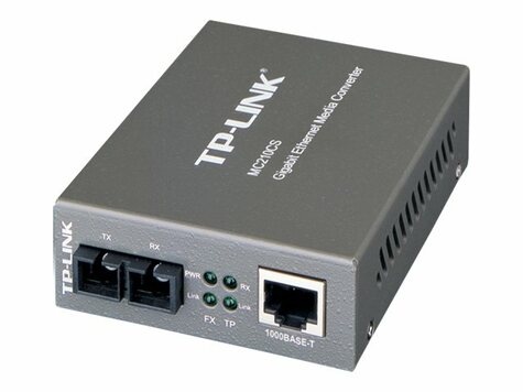 TP-Link TP-Link 1 Gb RJ45 naar 1 Gb SC fiber convertor