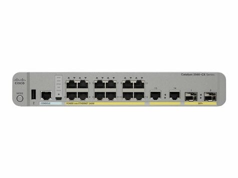 Cisco NWork Catalyst 3560-CX 12 Port PoE  10G Uplinks IP Base