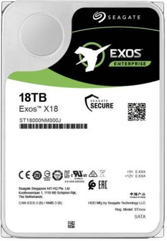 Seagate Seagate 18TB Exos X18 HDD 512E/4KN SATA (ST18000NM000J)