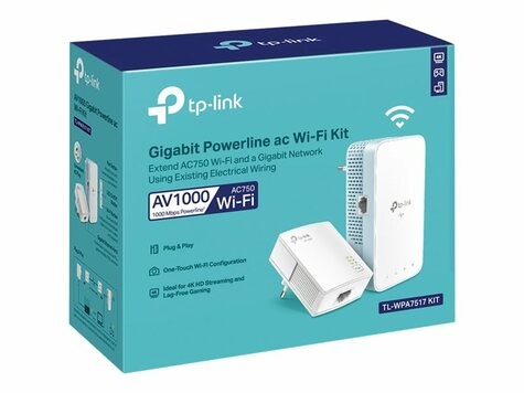 TP-Link Powerline WiFi TL-WPA7517 KIT 1000Mbps 2st