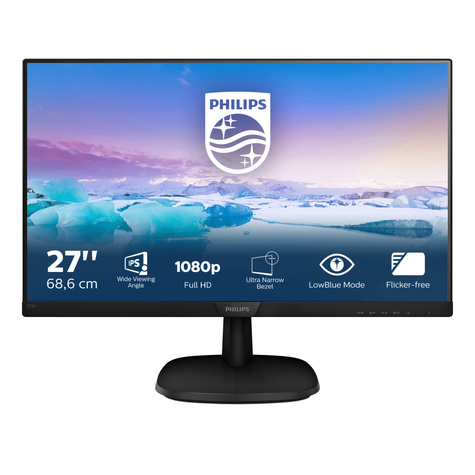 Philips 27" 273V7QJAB/00 FHD/DP/HDMI/VGA/Speaker/IPS