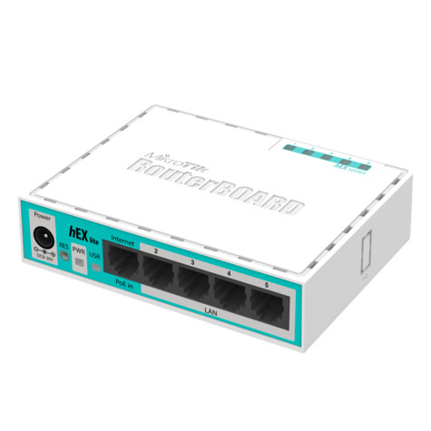 MikroTik hEX lite - RB750r2 5 Port Router